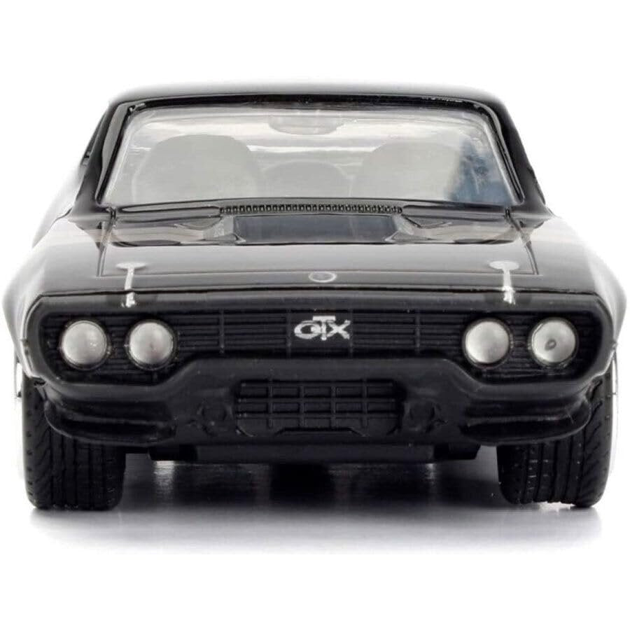 JADA Toys 1/32 Fast and Furious Doms Plymouth GTX 1971 Black Fast and The Furious Dom's Plymouth Mini Car