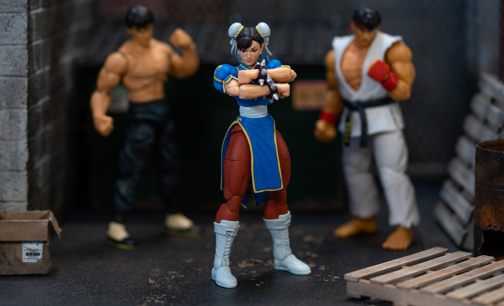Street Fighter II 6" Chun Li Figure Action Figure, Toys for Kids and Adults