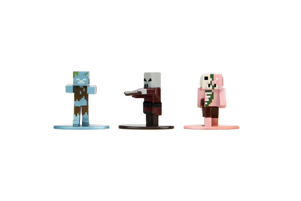 Minecraft 1.65" Nano Metalfigs 18-Pack Die-cast Figures, Toys for Kids and Adults(Wave 12)