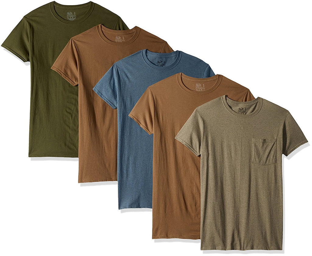 Fruit of the Loom Men's Pocket T-Shirt Multipack