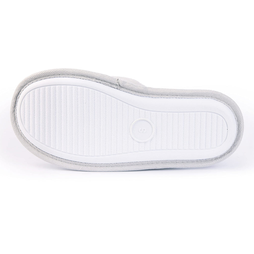 Handcraft Staycation NYC Ladies Funny Quote Scuff Slipper, Plush Non Slip House Slippers for Women, Comfy Soft Sole Bedroom Shoes