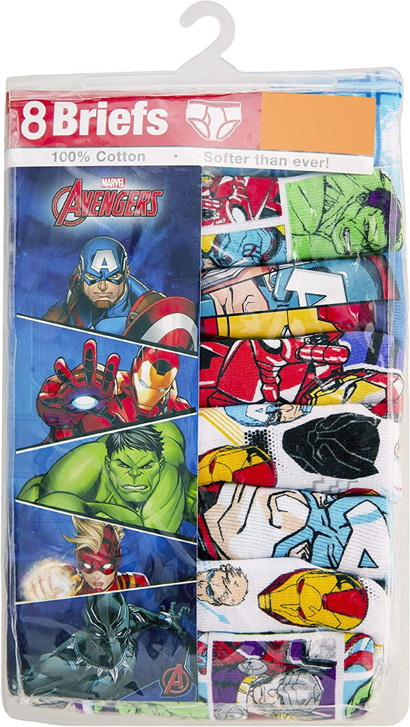 Disney Mickey Mouse Boys Underwear - 8-Pack Toddler/Little Kid/Big Kid Size Briefs Kids Roadster