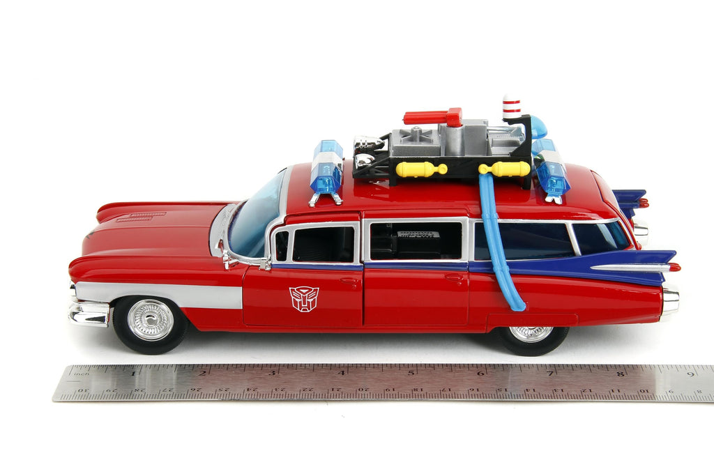 Jada Toys - Ghostbusters Ecto-1 Transformers Mashup 1:24 Die-Cast Car