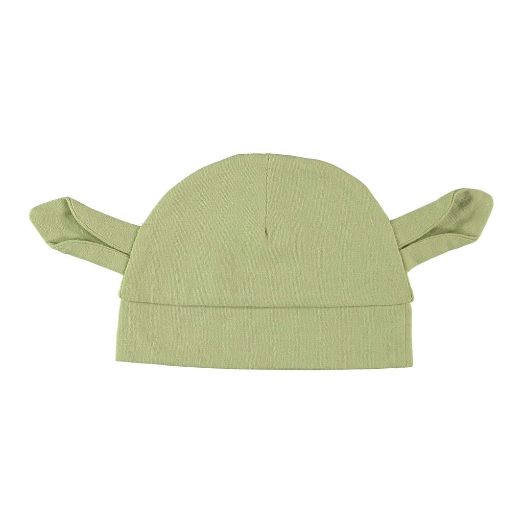 Star Wars The Mandalorian Baby Boys Bodysuit, Pants and Hat Clothing Set - Baby Yoda Baby Clothes (Grey/Green/Black, 6-9M)