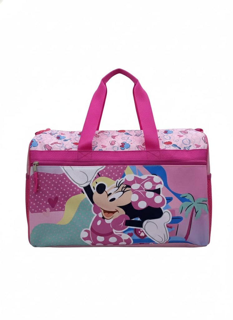 Disney Kids Duffle Bag 16.5" – Travel & Sports Bag with Zipper Pocket, Mesh Side Pockets & Shoulder Strap