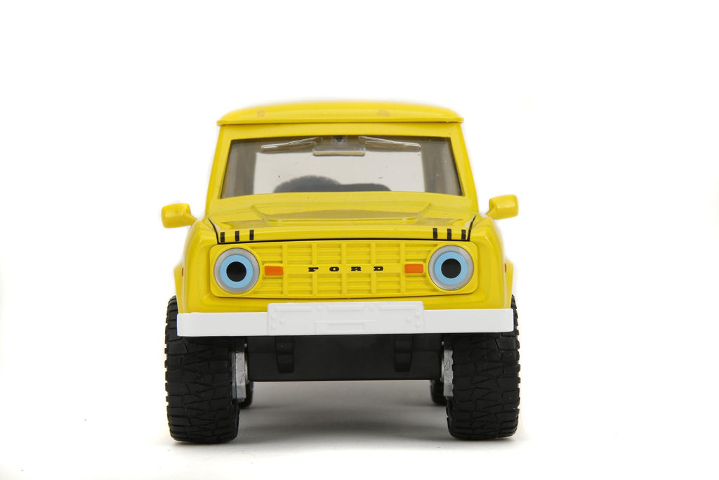 Jada Toys – Hollywood Rides 1:24 Scale Die-Cast 1972 Ford Bronco with Spongebob Figure – Opening Doors, Hood, Trunk, Rubber Tires – Collectible for Adults and Kids