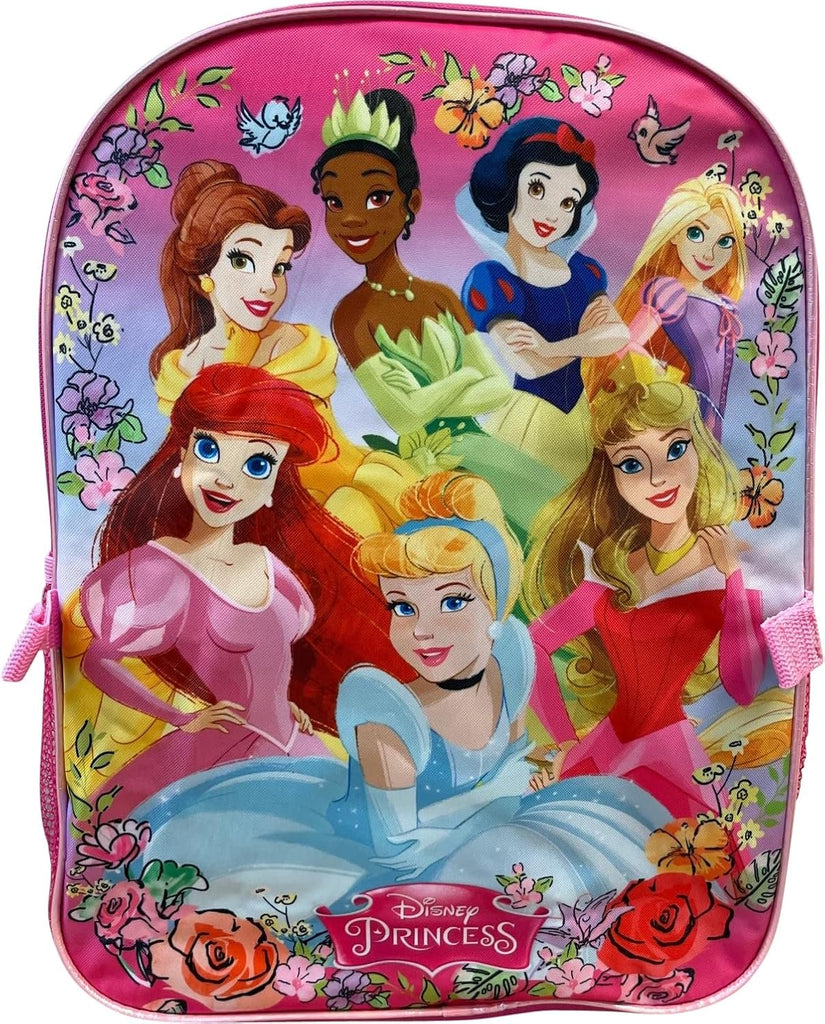 Kid's Licensed 16 Inch Backpack With Removable Lunch Box Set (Minnie Mouse Pink)