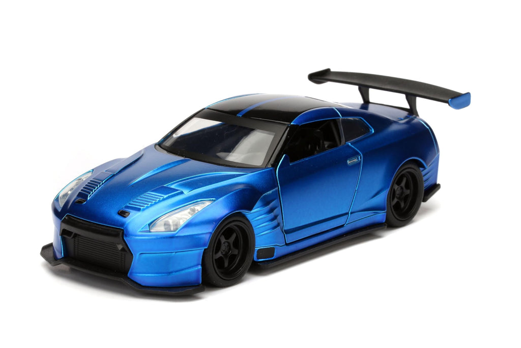 Jada Toys Fast & Furious 1:32 Nissan GT-R R35 Ben Sopra Die-Cast Model Car, Detailed Exterior, Authentic Movie Replica, Collectible Toy – Ages 8+, Blue