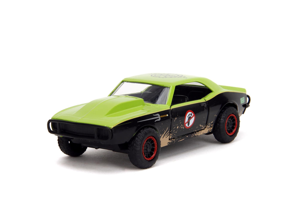 Jada Toys – Hollywood Rides TMNT 1967 Off-Road Chevrolet Camaro – Die-Cast Model Car – Opening Doors, Detailed Interior – 1:32 Scale Collectible – Age 8+, Green & Black (Iconic)