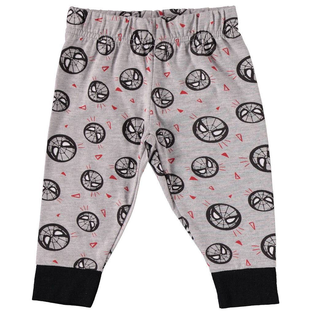 Spiderman Baby Boys Clothes 3-Piece Set with Baby Bodysuit, Pants, and Bib - Marvel Avengers Baby Boy Outfit - Baby Clothes (Red/Black/Grey, 3-6 Months)