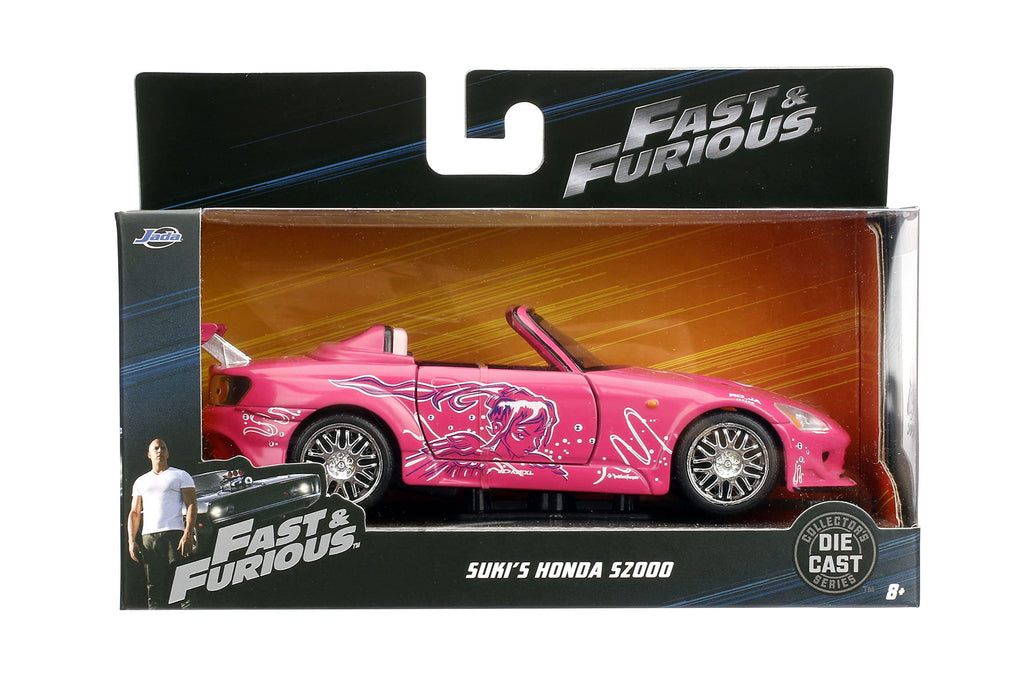 Jada Suki's Honda S2000 Convertible Pink with Graphics Fast & Furious Movie 1/32 Diecast Model Car