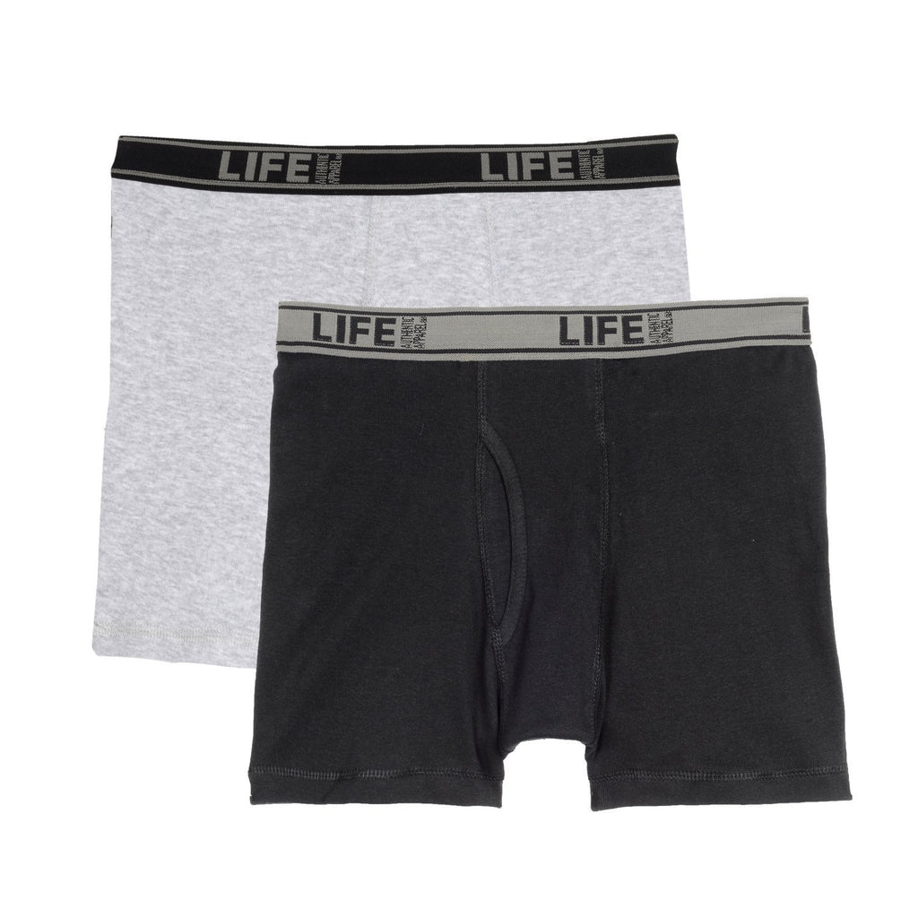 Life Men's 12 Pack Sexy Comfortable Breathable Soft Boxer Briefs 100% Cotton Underwear For Men