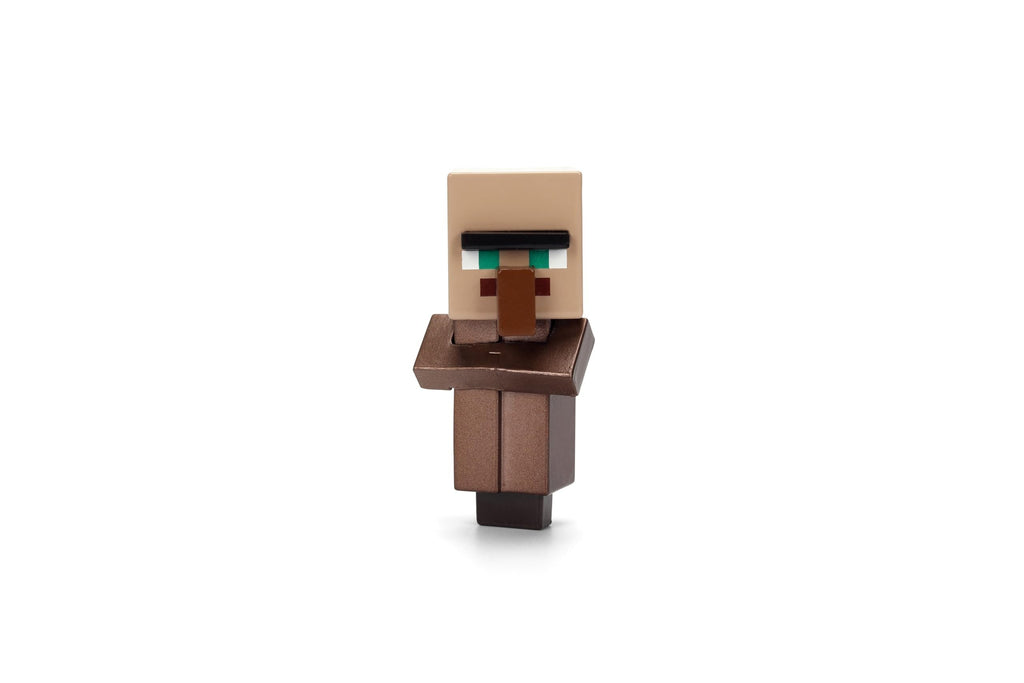 Jada Minecraft Metalfigs 4-Pack – 2.5” Die-Cast Collectible Figures Toys – Wave 4 Set Featuring Steve with Sword, Alex with Axe, Skeleton & Villager