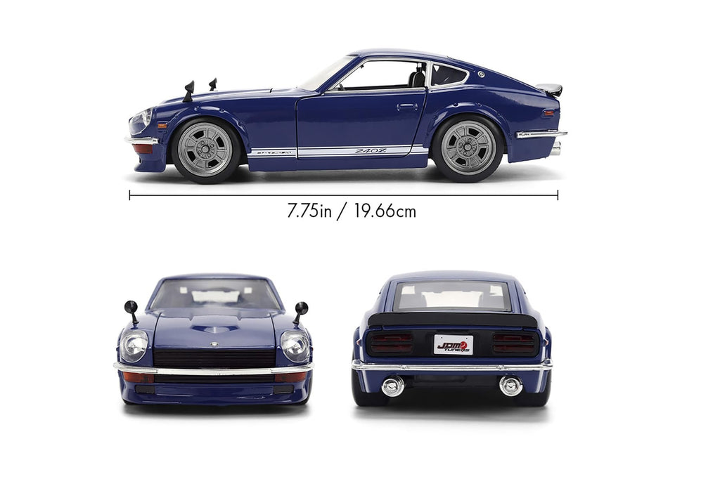 Jada 1972 Datsun 240Z, Dark Blue Toys 37020-1/24 Scale Diecast Model Car