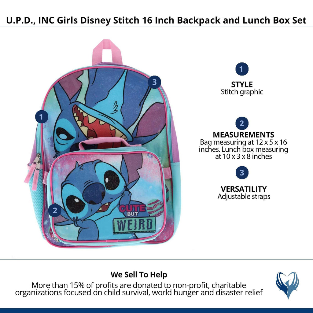 Disney Kids' Stitch Graphic, Blue, Medium
