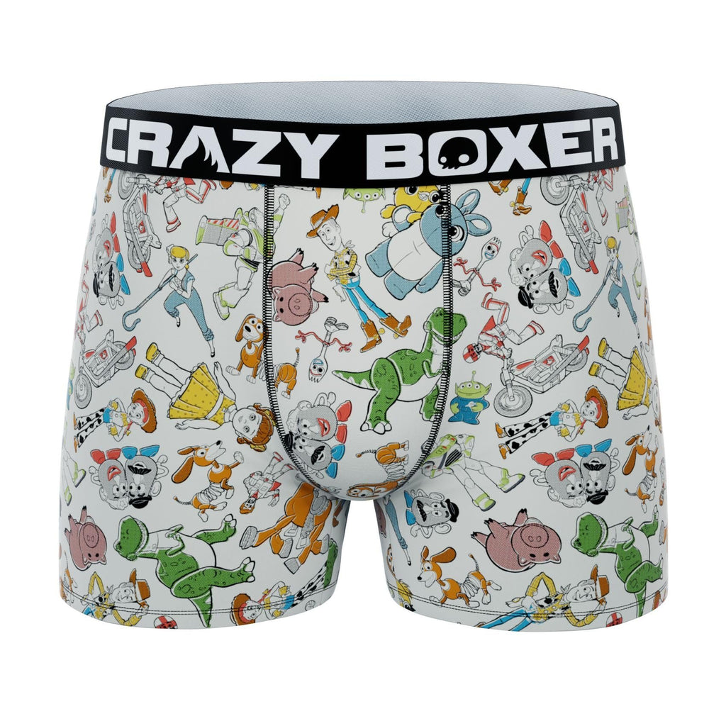 CRAZYBOXER Men's Underwear Toy Story Comfortable Freedom of movement Boxer Brief Resistant (3 PACK)