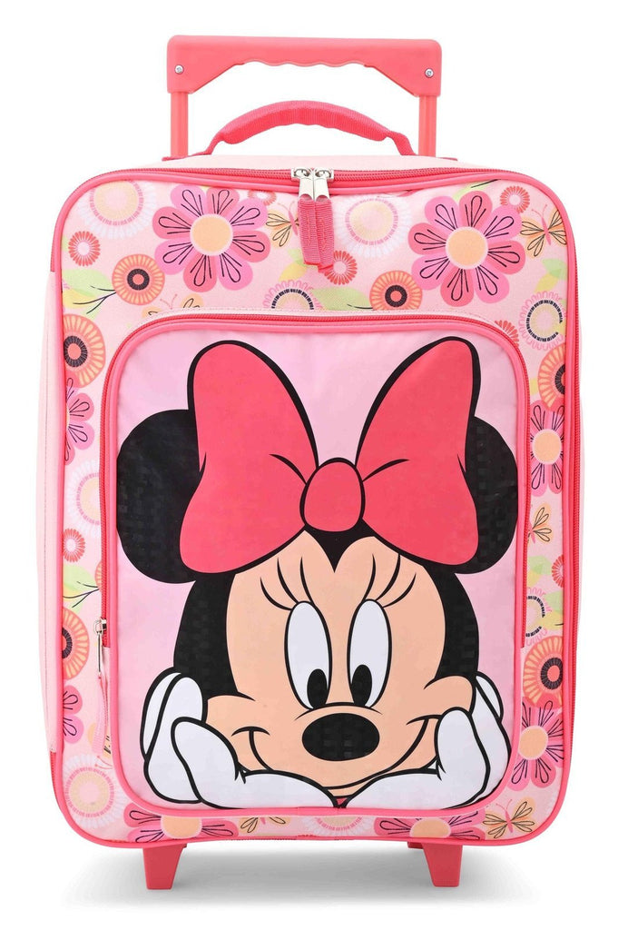 Minnie Mouse 16" Fast Forward Cars Luggage 16" Soft Side Wheeled Pilot Case- Rolling Suitcase 16x12x5