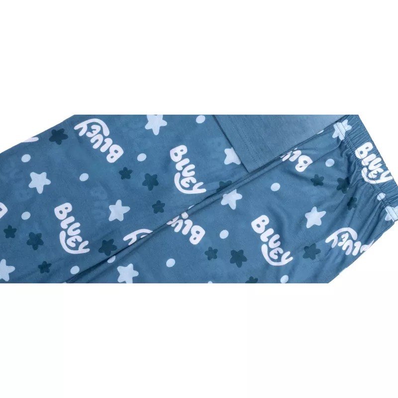 Bluey Toddler Boys' 2-Piece Pajama Set Short Sleeve Shirt and Pants Sleepwear - Cool Blue, 4T