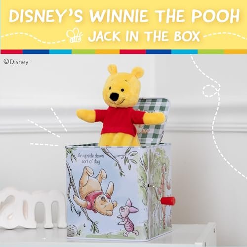 KIDS PREFERRED Disney Baby Winnie The Pooh Jack-in-The-Box - Musical Toy for Babies Multi ,6.5"