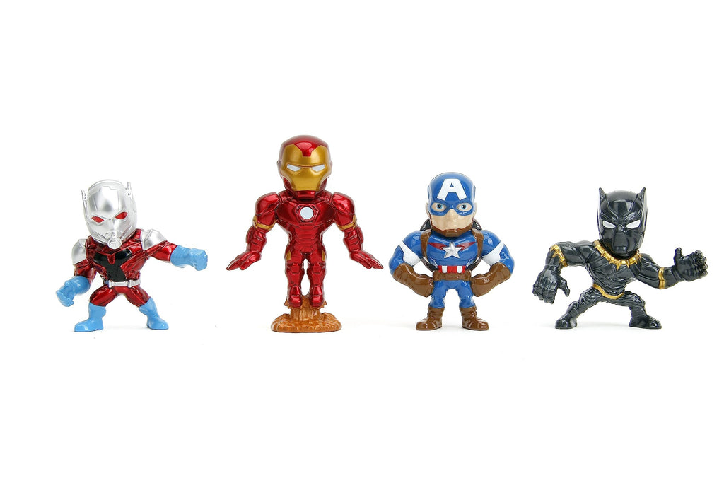 Marvel Avengers 2.5" 4-Pack Die-Cast Collectible Figures, Toys for Kids and Adults
