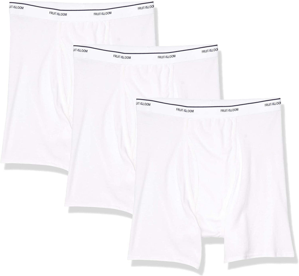 Fruit of the Loom Men's Coolzone White Boxer Briefs - 3 Pack 3BL7600
