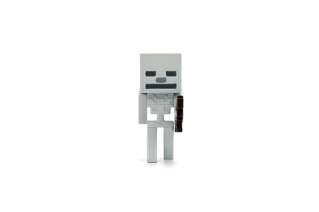 Jada Minecraft Metalfigs 4-Pack – 2.5” Die-Cast Collectible Figures Toys – Wave 4 Set Featuring Steve with Sword, Alex with Axe, Skeleton & Villager