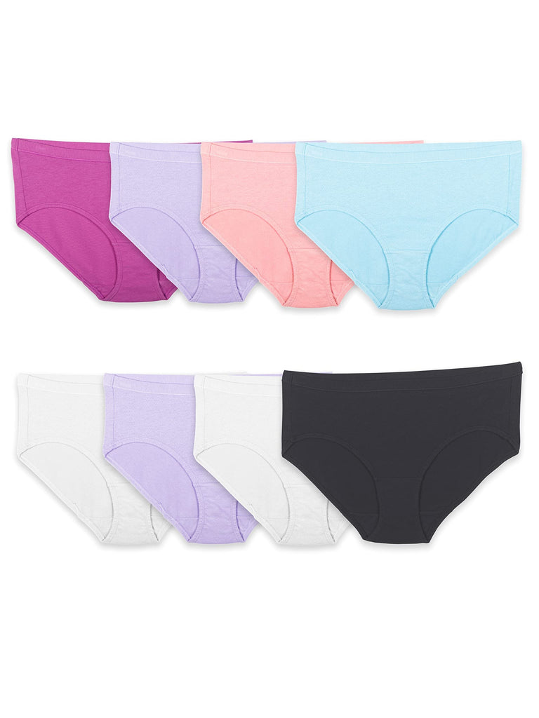 Fruit of the Loom Women's Underwear Breathable Panties (Regular & Plus Size), Hipster - Cotton Mesh - 8 Pack, 5