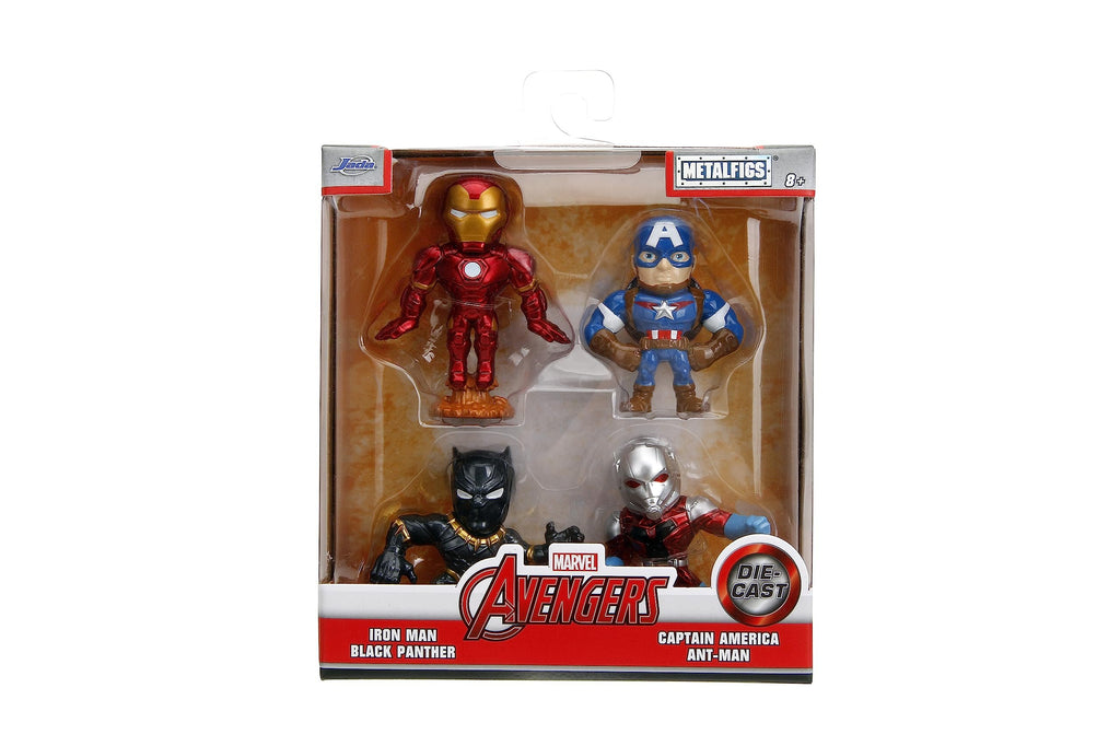 Marvel Avengers 2.5" 4-Pack Die-Cast Collectible Figures, Toys for Kids and Adults
