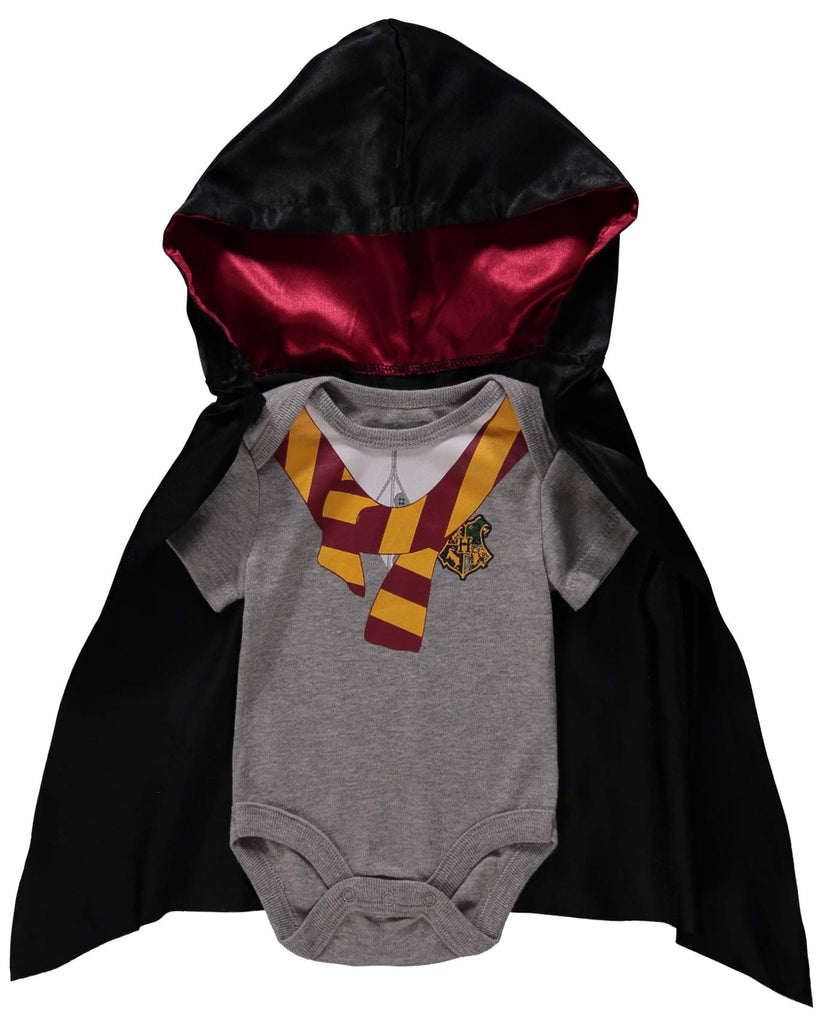 Harry Potter Baby Boys Gryffindor Cosplay Bodysuit with Detachable Cape - Baby Costume Baby Stuff (6-9M)