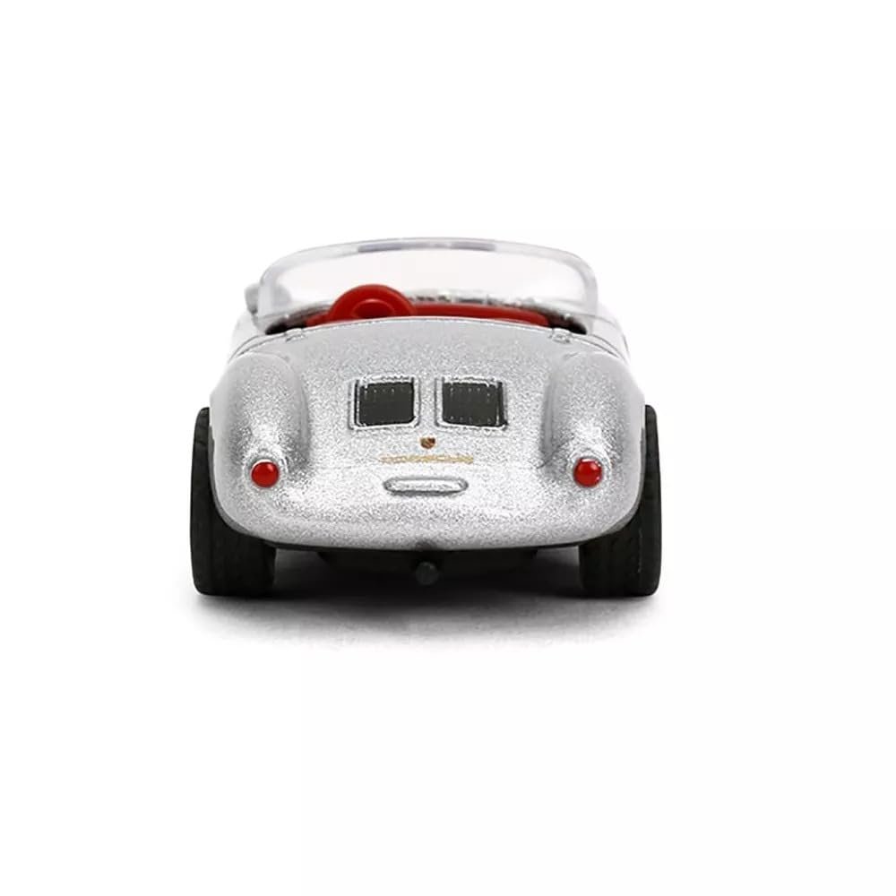 Jada Majorette Collection – 1955 Porsche 550 SPDER 1:64 Die-Cast Model Car with Rubber Tires & Display Case, for Collectors & Adults