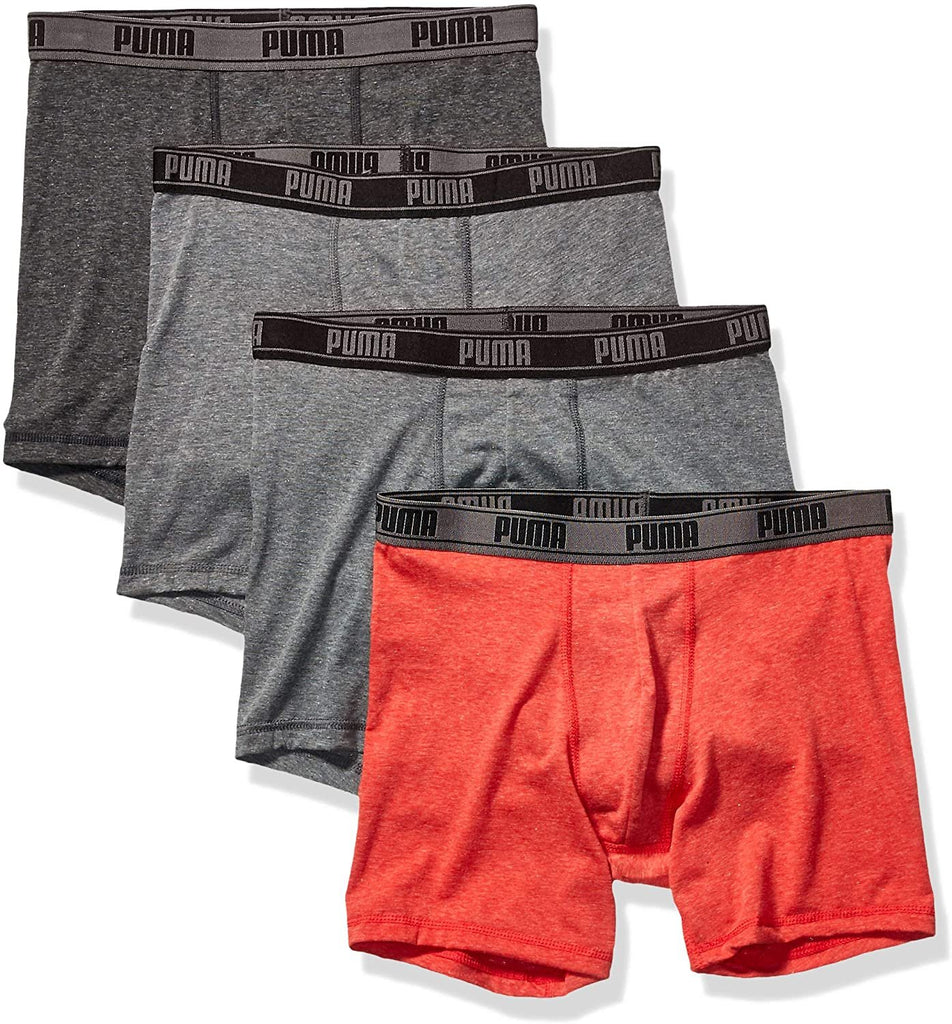 PUMA Men's 4 Pack Tech Boxer Brief