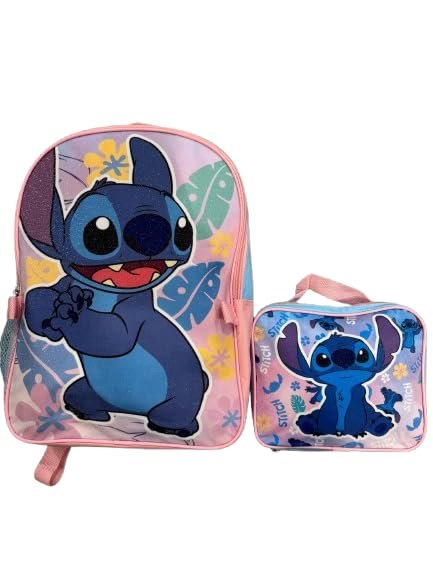 Fast Forward Bluey Boys’ 16" Backpack with Insulated Lunch Bag – Durable Polyester – Mesh Side Pocket – School Travel Set