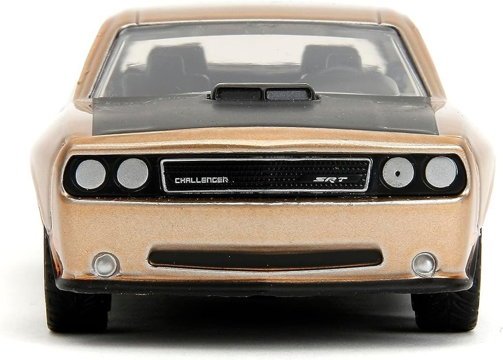 Pink Slips 1:32 W2 2012 Dodge Challenger SRT8 Die-Cast Car, Toys for Kids and Adults (Metallic Gold)
