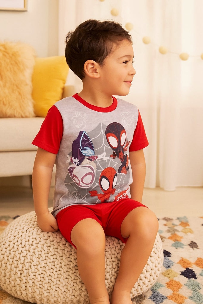 Centric Brands Disney Mickey Mouse Boys’ Pajama Set – Short Sleeve Top & Pants – Sizes 2T–4T – Mickey, Donald, Goofy & Pluto