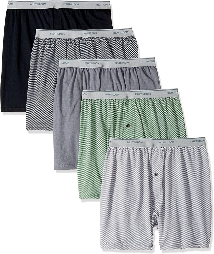Fruit of the Loom Men's Soft Stretch-Knit Boxer Multipack