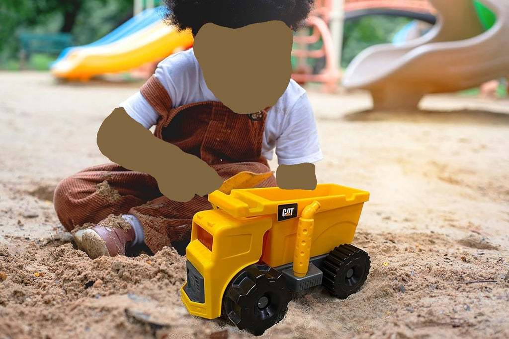 CAT Construction Toys, Sandbox Construction, Dump Truck Sand Set with Sand Accessories, Ages 3 and up
