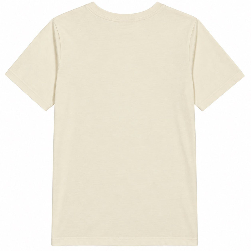 MTV Juniors Short Sleeve Cropped T-Shirt – Floral Logo Crop Tee – Cream