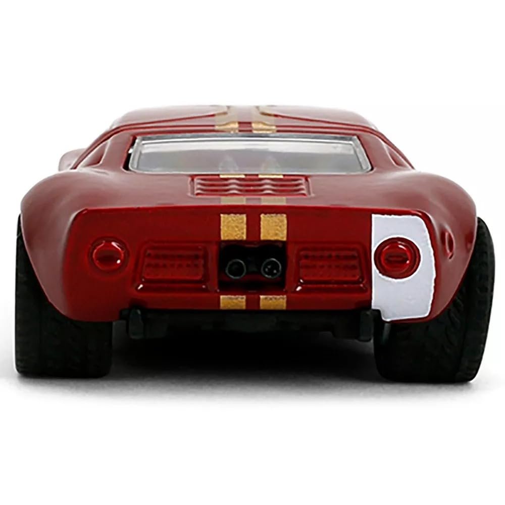 Jada Majorette Collection – 1965 Ford GT40 MK1 1:64 Die-Cast Model Car with Rubber Tires & Display Case, for Collectors & Adults