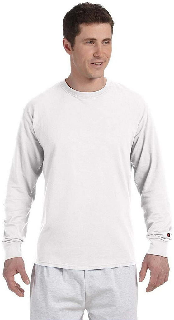 Champion Men's Long Sleeve Crew Neck Tagless T-Shirt