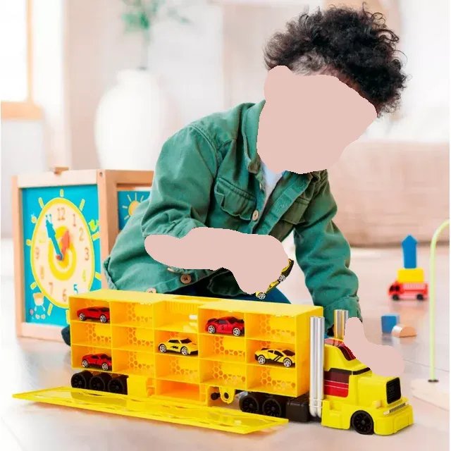 FAO Schwarz Ultimate Truck Collection with Six Cars