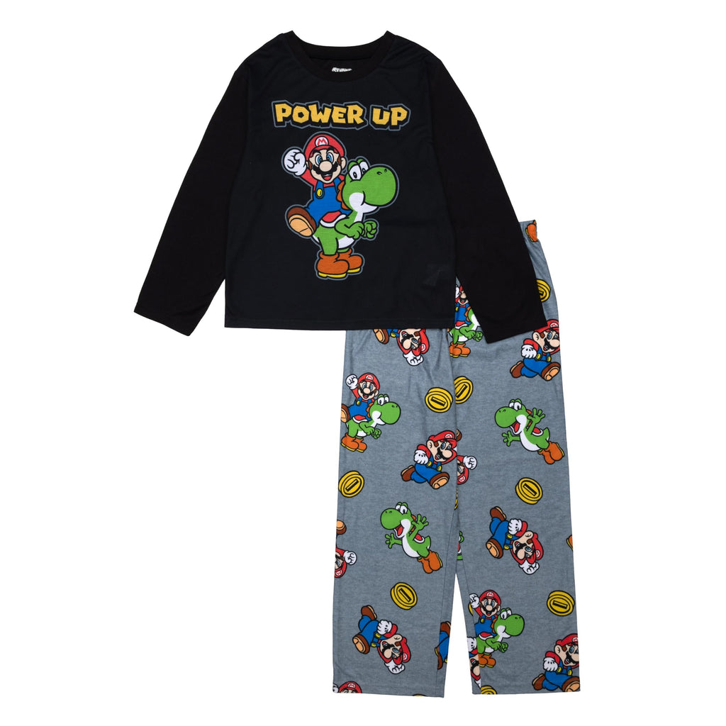Nintendo Boys' 2-Piece Loose-fit Pajama Set, Soft & Cute for Kids