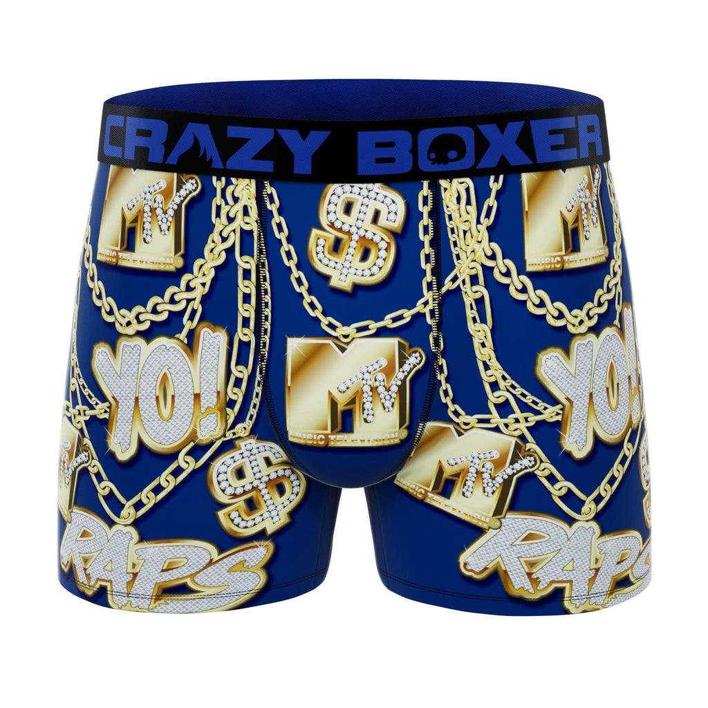 CRAZYBOXER Mtv Beavis And Butthead Men's Boxer Brief Men's Underwear Breathable (3 PACK)