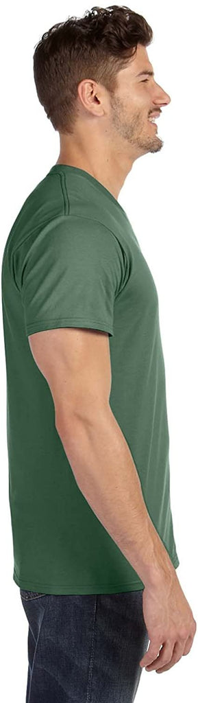 Hanes Mens Ringspun Cotton Nano-T V-Neck T-Shirt (498V)