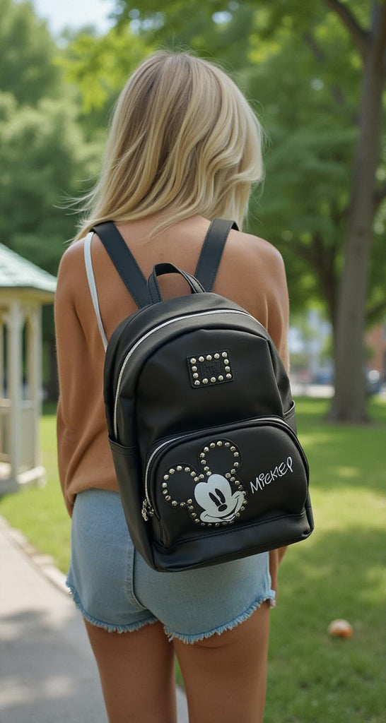 Fast Forward Backpack Unisex Cute PU Leather 10" Mini Purse Shoulder Purse Accessory