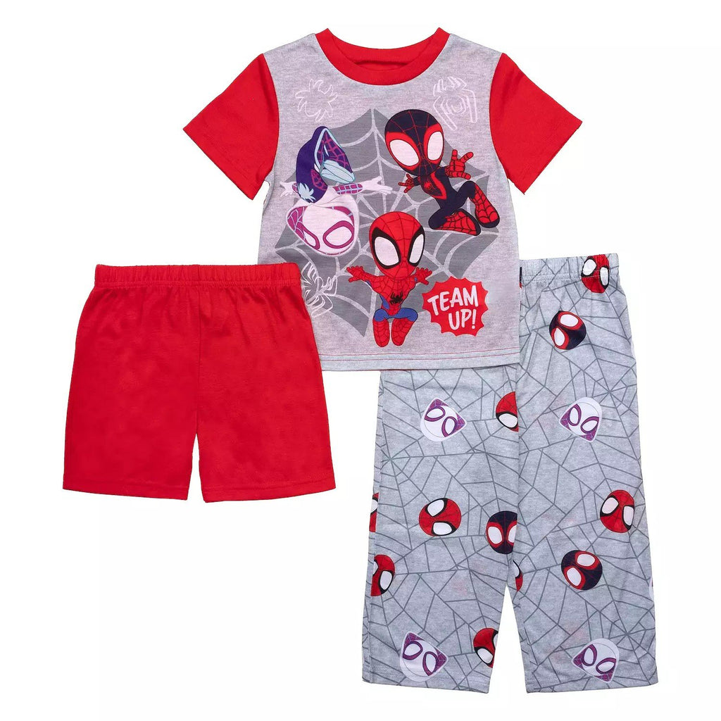 Centric Brands Disney Mickey Mouse Boys’ Pajama Set – Short Sleeve Top & Pants – Sizes 2T–4T – Mickey, Donald, Goofy & Pluto