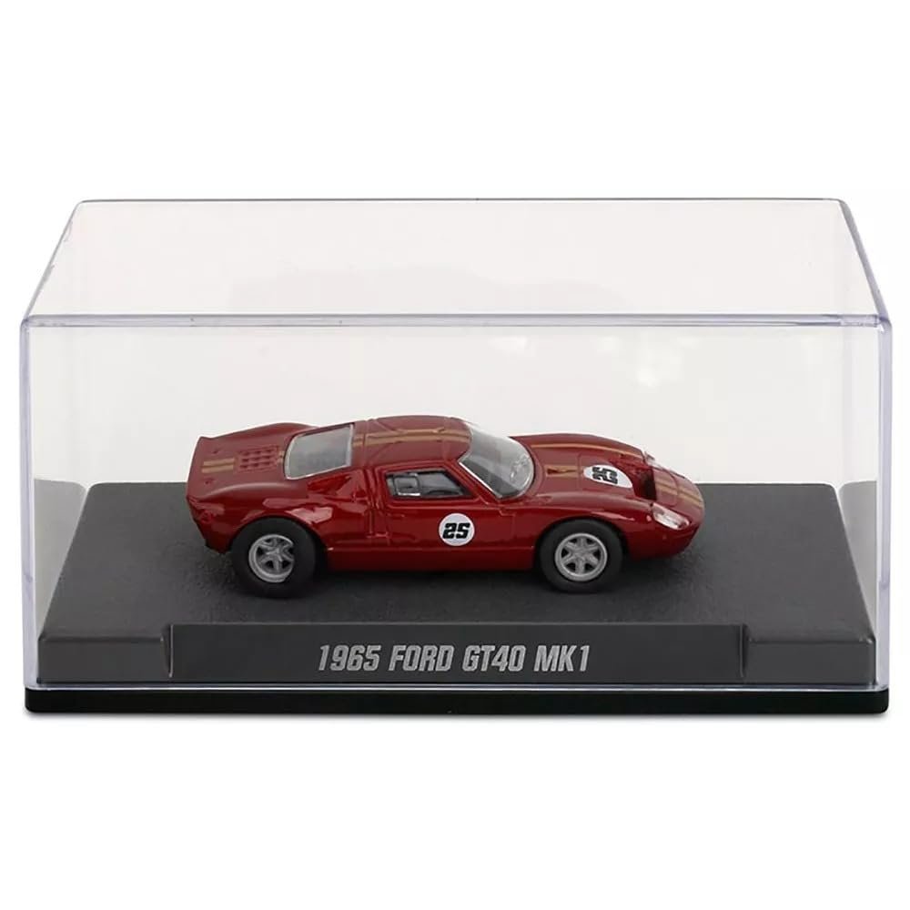 Jada Majorette Collection – 1965 Ford GT40 MK1 1:64 Die-Cast Model Car with Rubber Tires & Display Case, for Collectors & Adults