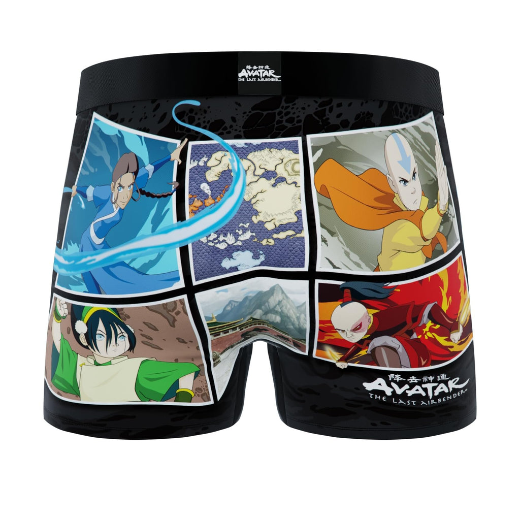 CRAZYBOXER Men's Underwear Avatar Stretch Lightweight Boxer Brief Comfortable (3 PACK)