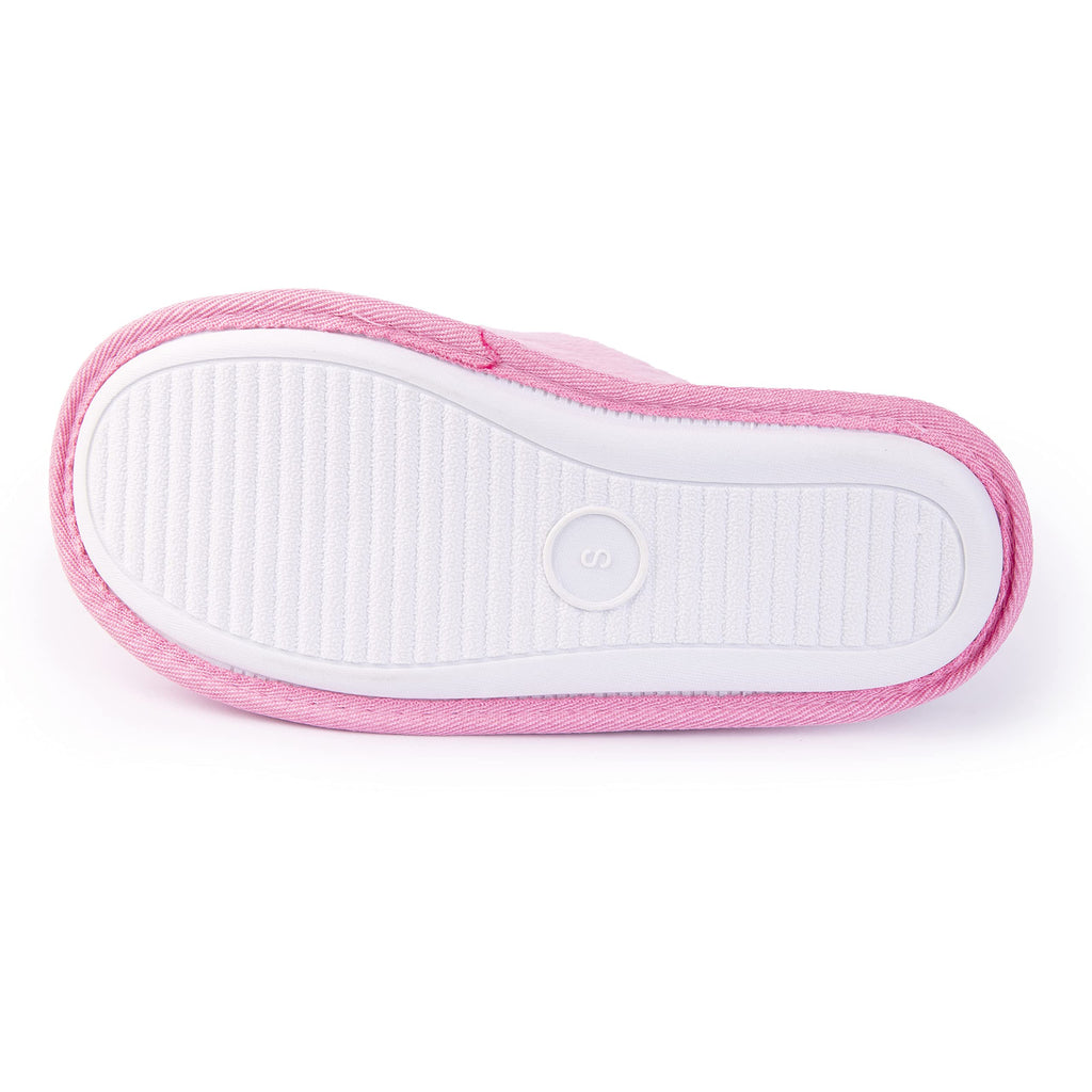 Handcraft Staycation NYC Ladies Funny Quote Scuff Slipper, Plush Non Slip House Slippers for Women, Comfy Soft Sole Bedroom Shoes