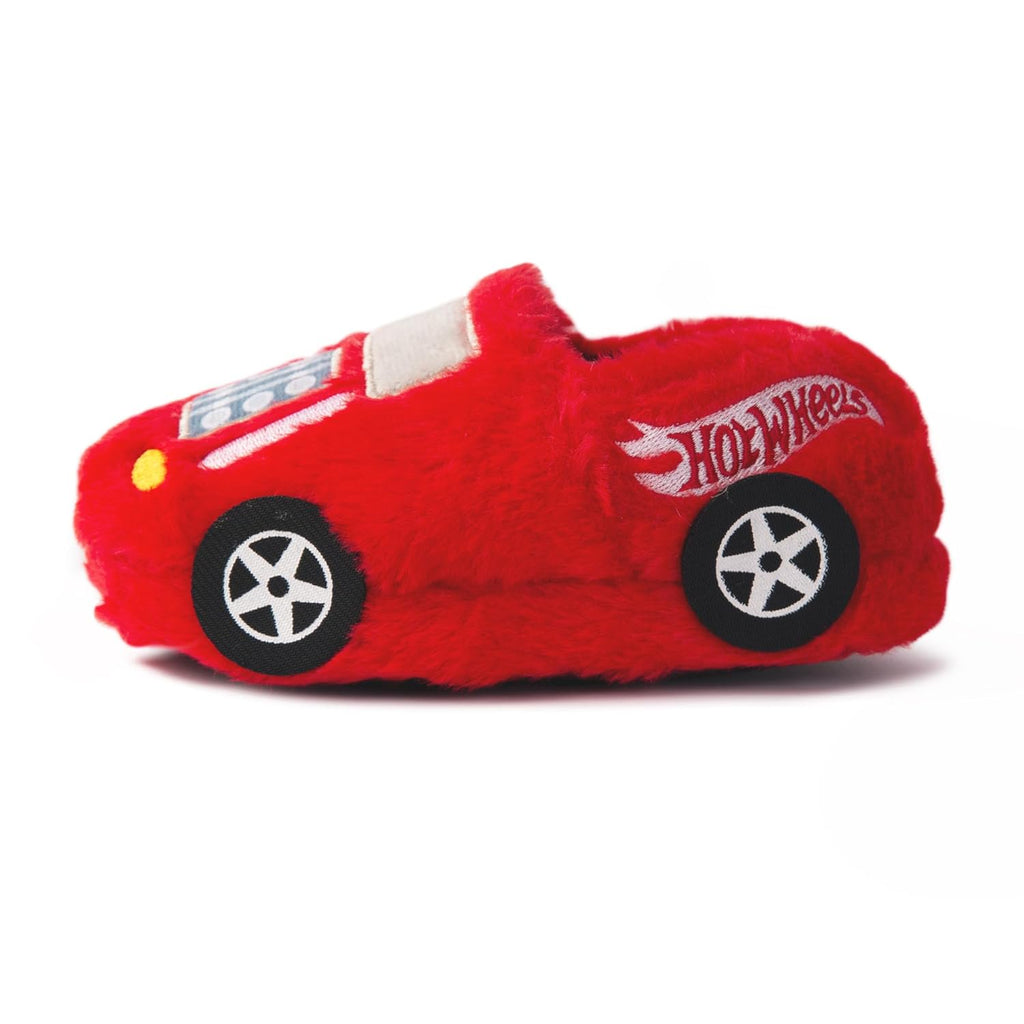Handcraft Hot Wheels Toddler Boys Embroidered Slippers, Red, 5-6 Toddler