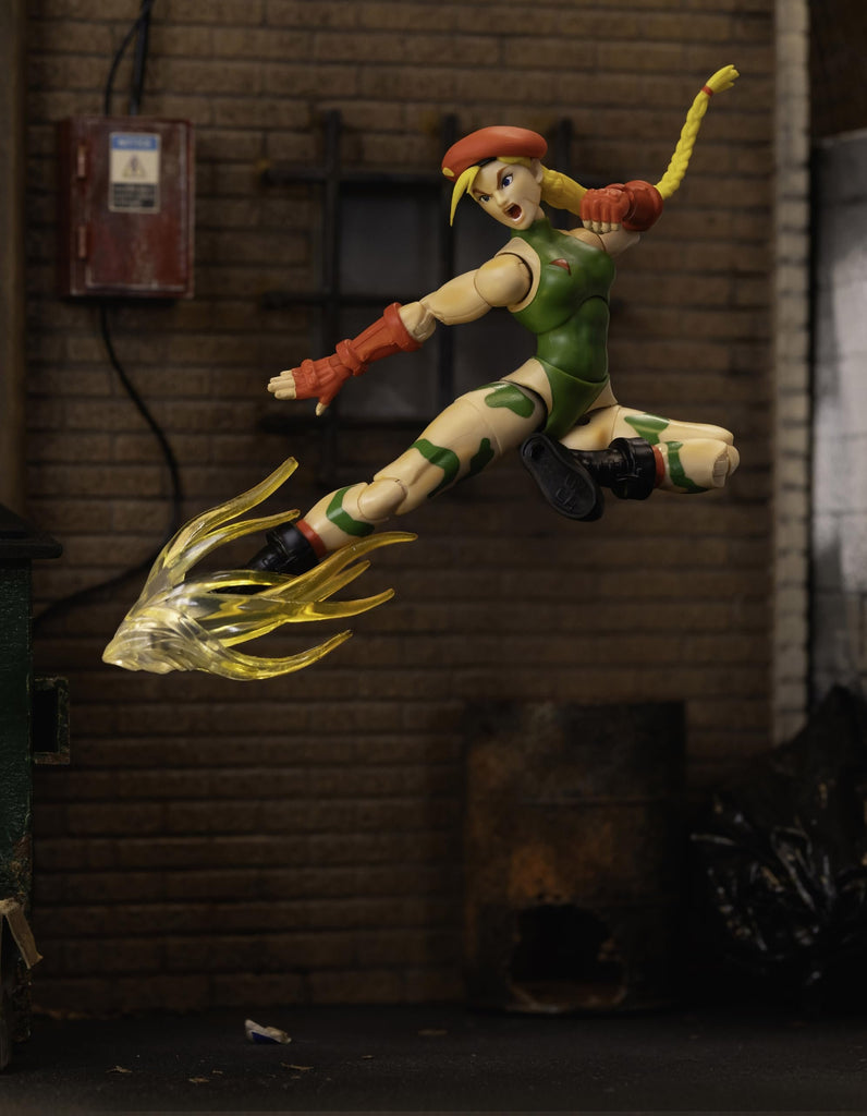 Jada Toys – Street Fighter II Cammy Action Figure - 1:12 Scale Collectible - Includes Interchangeable Heads, Hands, and Accessories - Ages 13+ - Classic Video Game Nostalgia